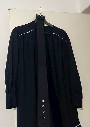 Siyah, Salaş Kesim, Uzun Elbise - Görsel 5