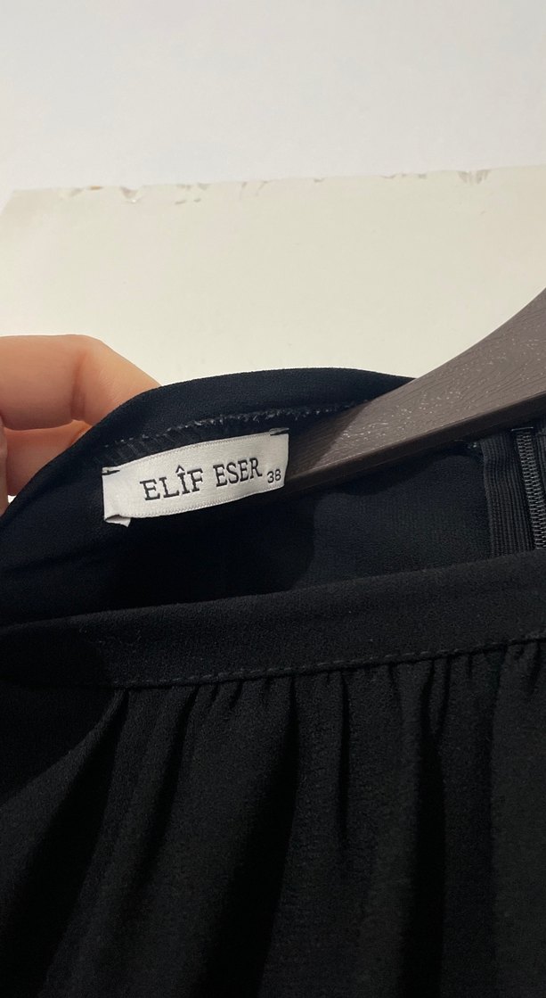 Siyah, Salaş Kesim, Uzun  Elbise - Görsel 3