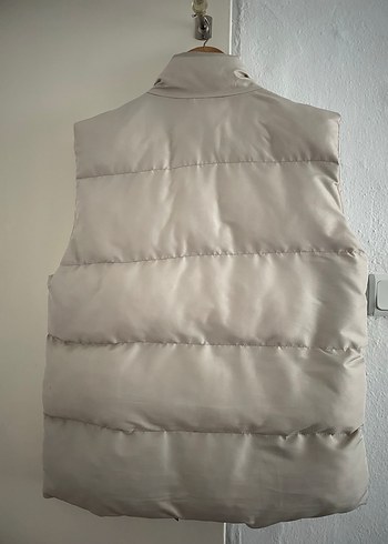 Gri Düğmeli Kadın Şişme Yelek - Görsel 3