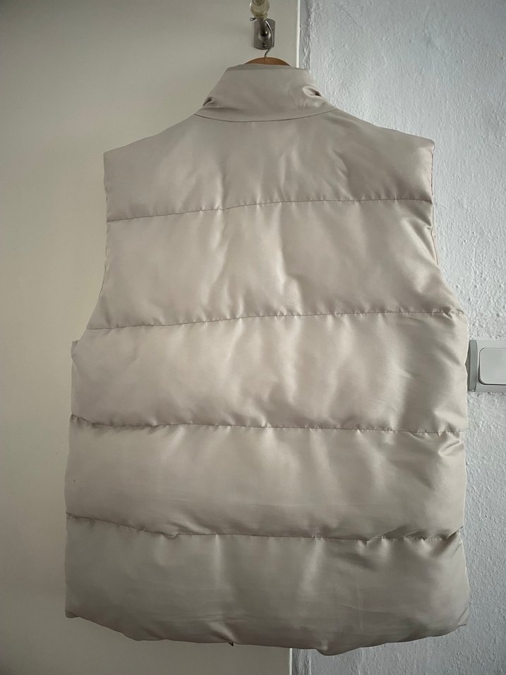 Gri Düğmeli Kadın Şişme Yelek - Görsel 3