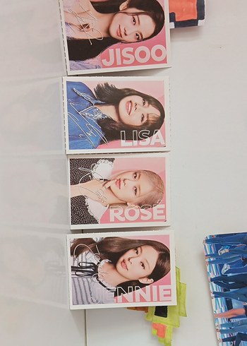 blackpink arkalı önlü foto kart