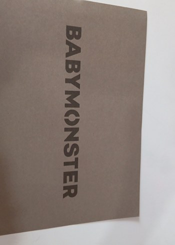  babymonster büyük karton foto