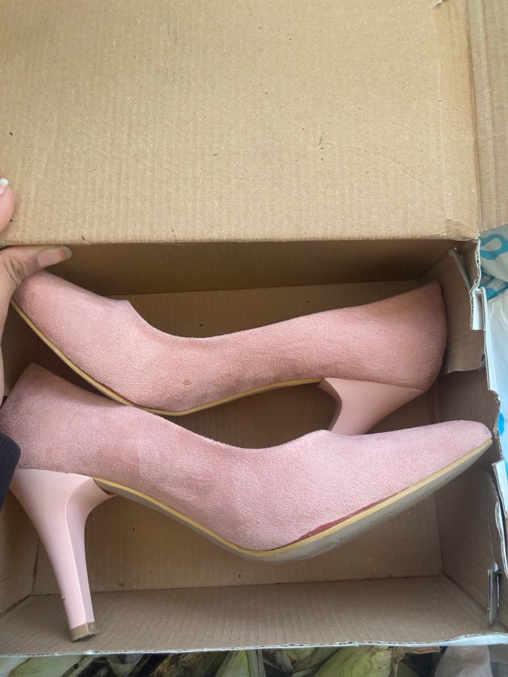 Pembe Tokalı Kadın Stiletto Topuklu Ayakkabı - Görsel 2