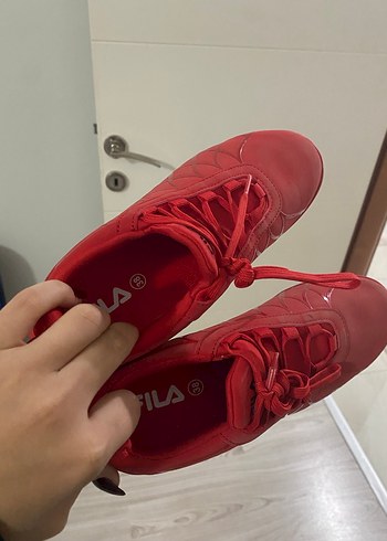 Kırmızı Fila Spor Ayakkabı Velcro Detaylı - Görsel 2