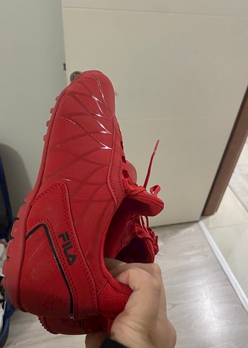Kırmızı Fila Spor Ayakkabı Velcro Detaylı - Görsel 4