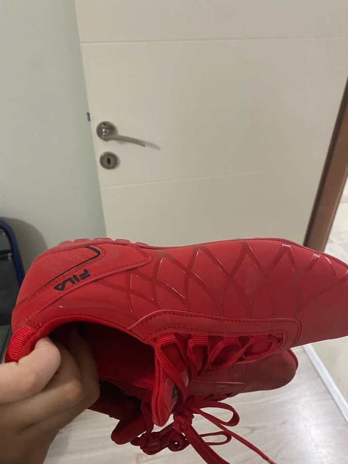 Kırmızı Fila Spor Ayakkabı Velcro Detaylı - Görsel 3