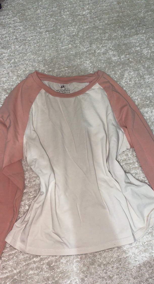 Kızlar için beyaz uzun kollu basic tişört - Görsel 2