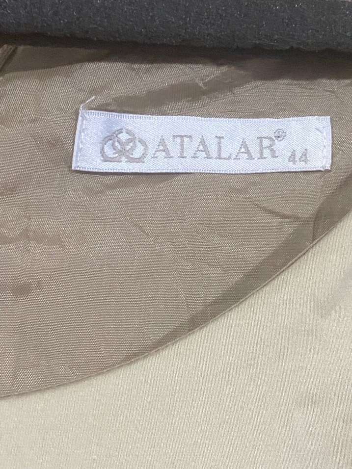 MİDİ KETEN ELBİSE - Görsel 2