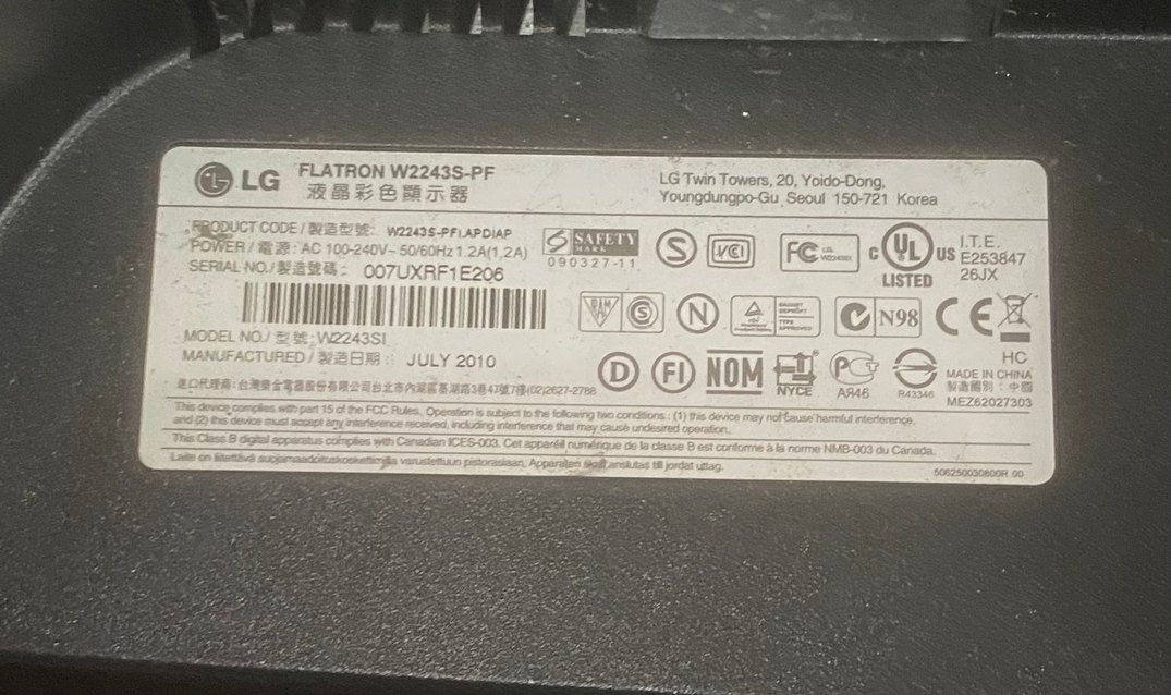 22 İNÇ LG MONİTÖR İÇİ BOŞ açıklamayı okuyun - Görsel 2