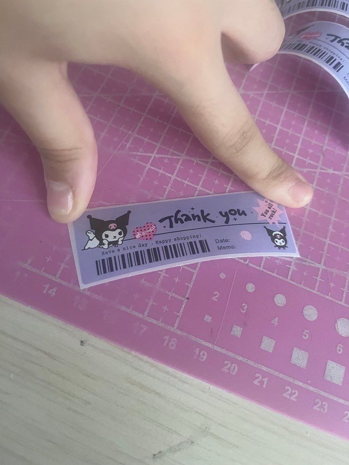 Kuromili thank you lu 10 lu sticker - Görsel 2