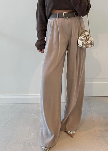 Ted Baker Orjinal Ted Baker Marka Yuksek Bel Genis Paca Pantolon