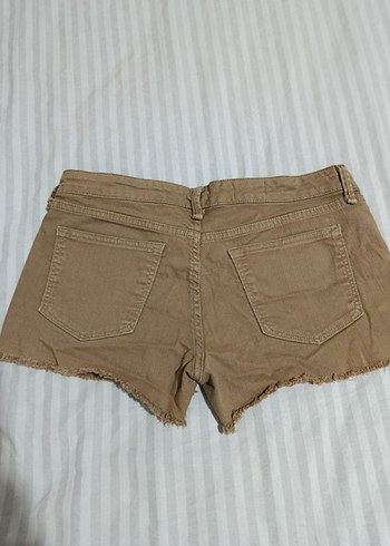 Bej Mini Denim Şort - Görsel 2