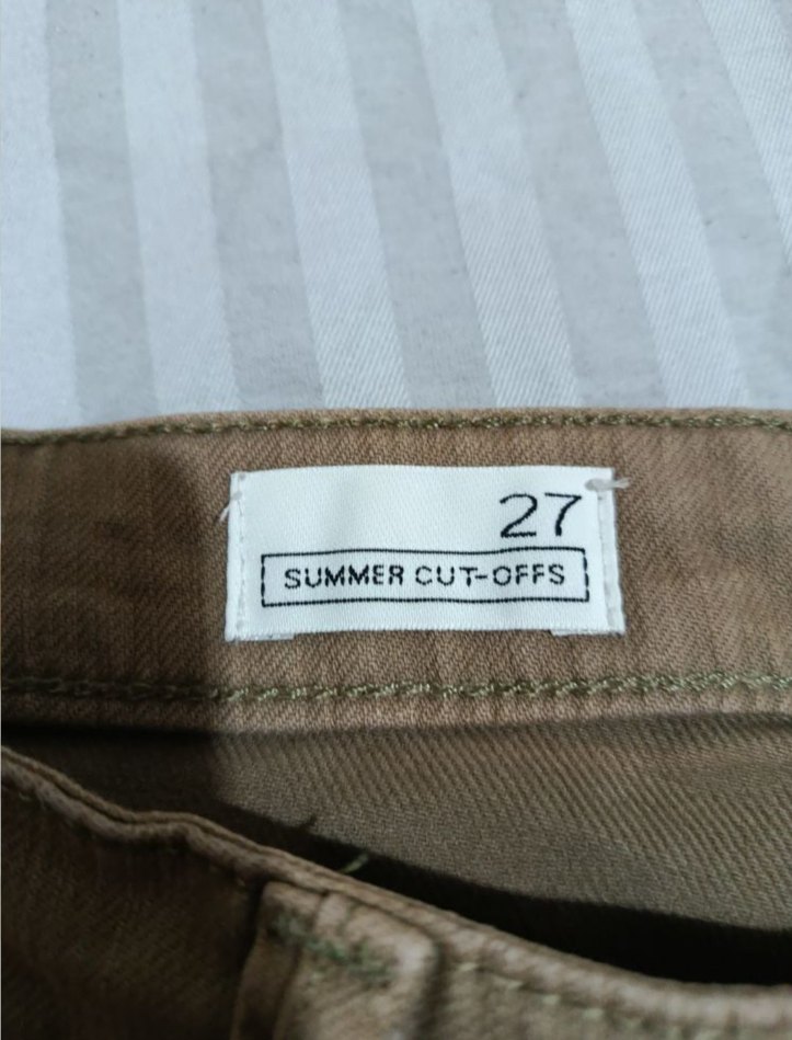 Bej Mini Denim Şort - Görsel 3