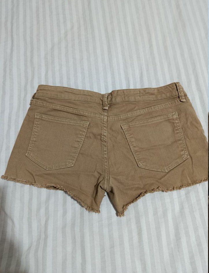 Bej Mini Denim Şort - Görsel 2