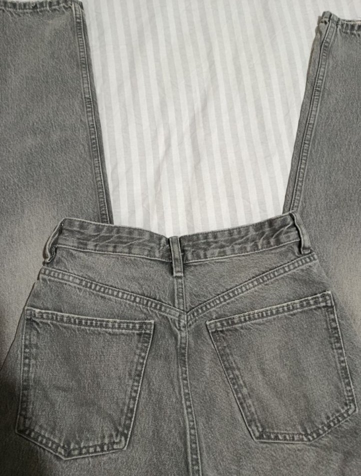 Gri Straight Fit Zara Jean - Görsel 2