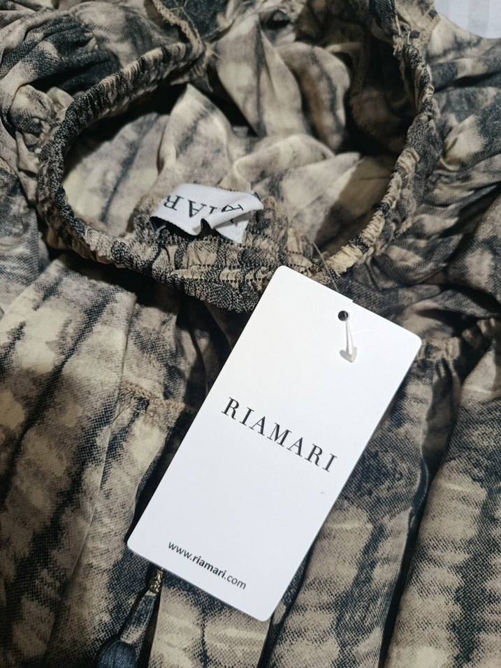 Batik desenli halter yaka vintage İPEK elbise - Görsel 2