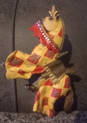 Çok Renkli Ortaçağ At Figürü papo - Görsel 3