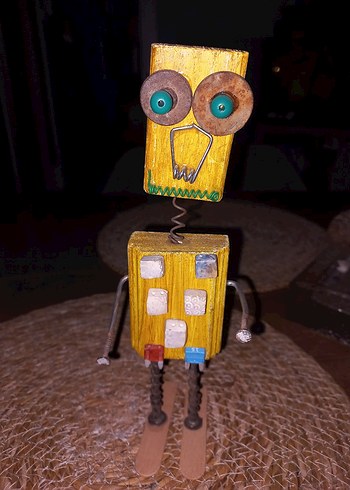 Sarı Renkli Ahşap Oyuncak - Görsel 3