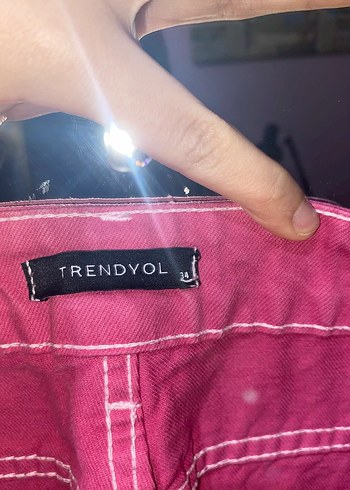 Kadın Pembe Yüksek Bel Pantolon - Görsel 4