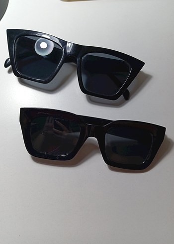 Ray Ban Siyah Minimalist Gotik Kadın 2'li Güneş Gözlüğü