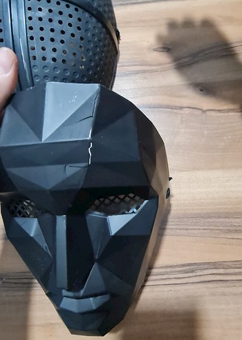 Squid game 4 adet delikli ve geometrik desenli maske - Görsel 2