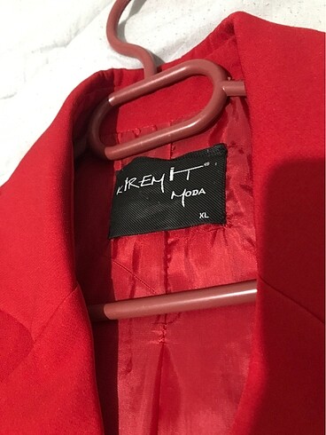 Diğer Kırmızı blazer takım bir kere giyildi XL