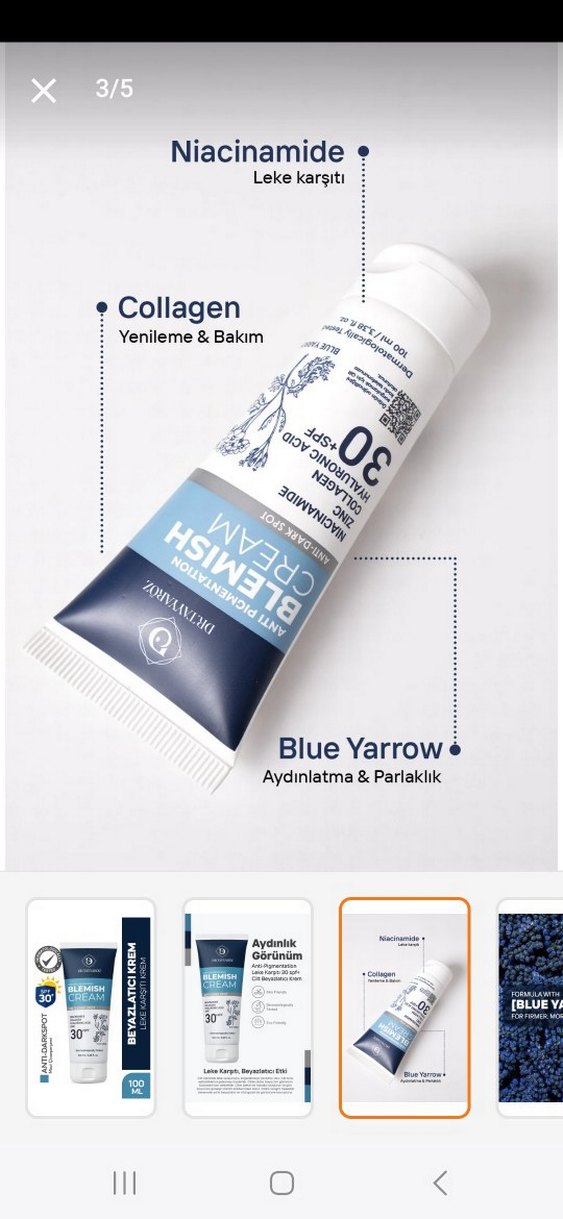 eliamora Beyazlatıcı Leke Kremi 30+ SPF 100 ml - Görsel 4