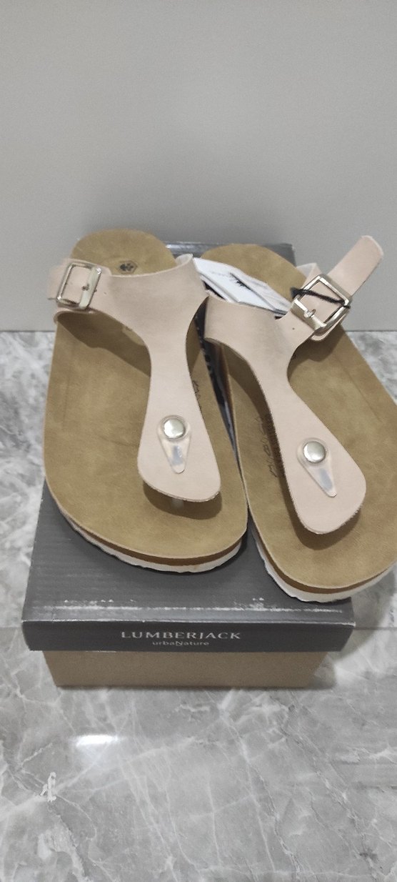 Bej Kadın Toka Detaylı  Terlik - Görsel 2