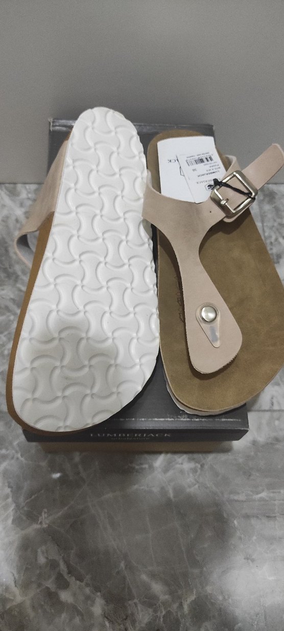 Bej Kadın Toka Detaylı  Terlik - Görsel 4