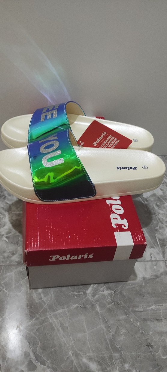 Beyaz  Kadın Terlik - Görsel 3