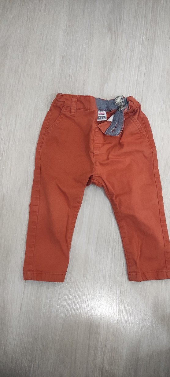 Erkek Çocuk Kahverengi Kemerli Regular Fit Pantolon - Görsel 3