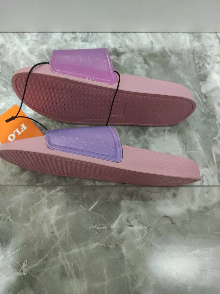 Frozen Kız Çocuk Pembe Terlik Velcro - Görsel 2