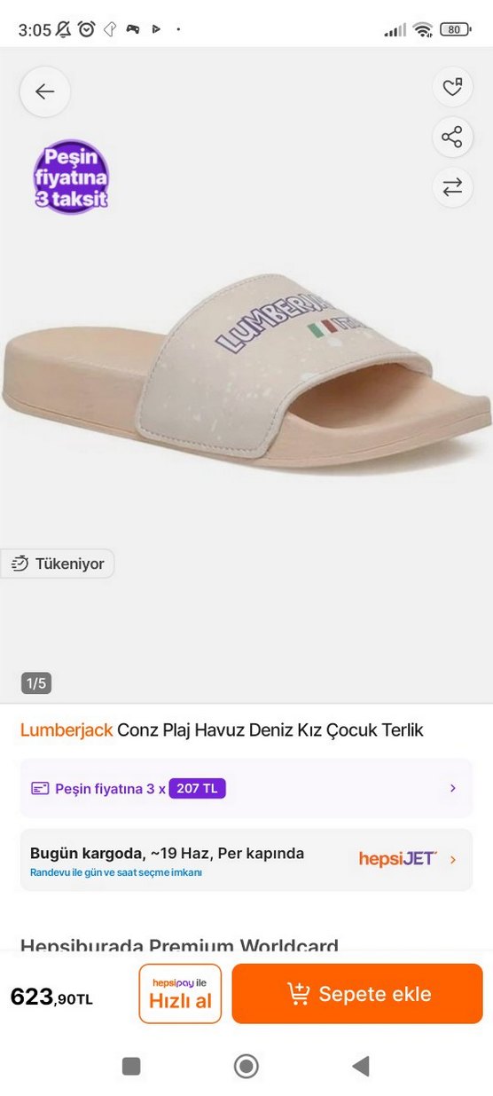 Mor Platform Topuklu Kız Terlikleri - Görsel 5