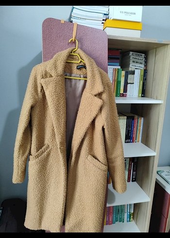 Uzun Bej Peluş Kaban