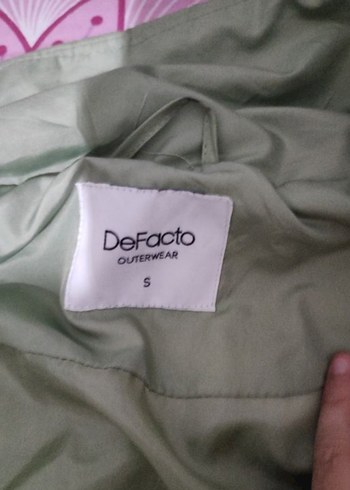 Defacto Yeşil Kadın Kışlık Mont