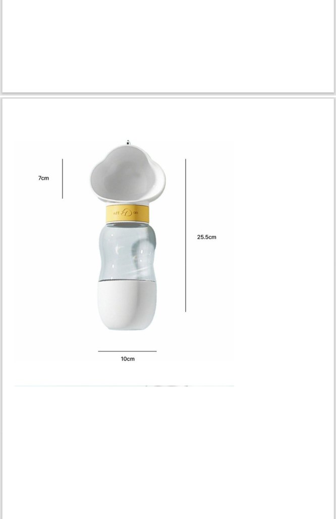 Mr. Chuchu 2'si 1 Arada Taşınabilir Su Şişesi Bulut Desenli - Görsel 3