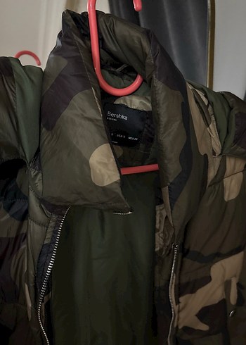 Kahverengi Kamuflaj Desenli Kadın Kış montu - Görsel 2