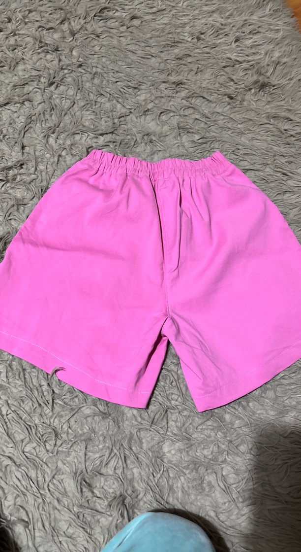 Pembe Kadın Mini Şort Rahat Kesim - Görsel 2