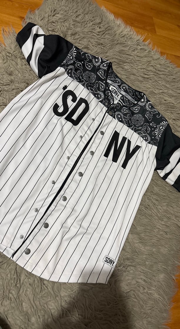 Düğmeli Baskılı Erkek Jersey Tişört - Görsel 2