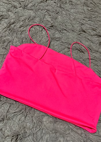 Pembe İnce Askılı Spor Büstiyer - Görsel 2