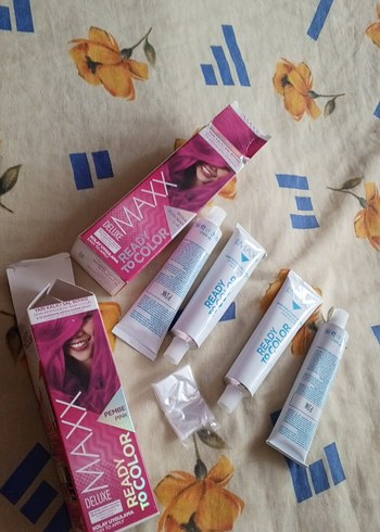 Maxx Deluxe Hazır Saç Boyası Pembe - Görsel 5
