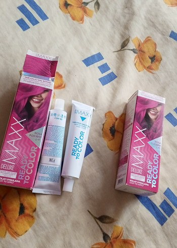 Maxx Deluxe Hazır Saç Boyası Pembe - Görsel 4