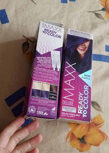 Maxx Deluxe Mor Yarı Kalıcı Saç Boyası - Görsel 2