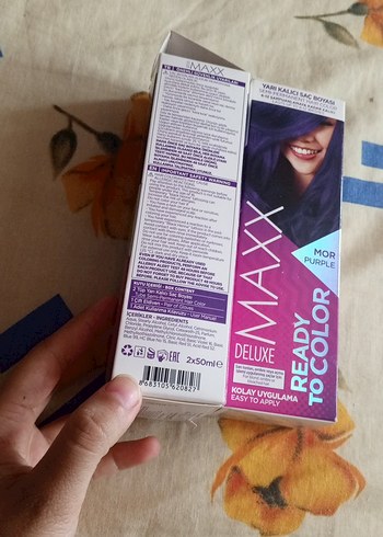 Maxx Deluxe Mor Yarı Kalıcı Saç Boyası - Görsel 3