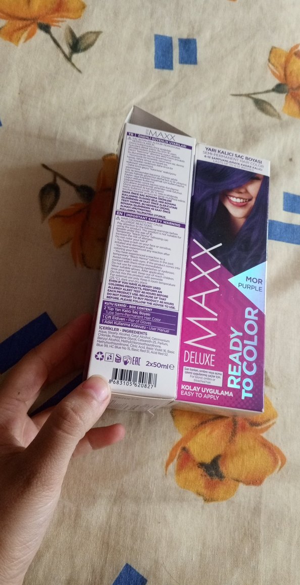 Maxx Deluxe Mor Yarı Kalıcı Saç Boyası - Görsel 3