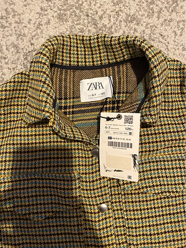 6 Yaş Beden Zara çocuk orijinal etiketli ceket