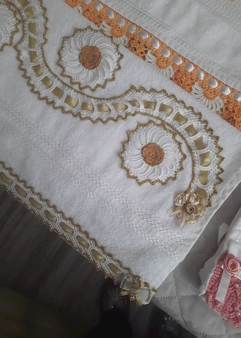 ÇEYİZLİK DANTELLİ HAVLU - Görsel 7