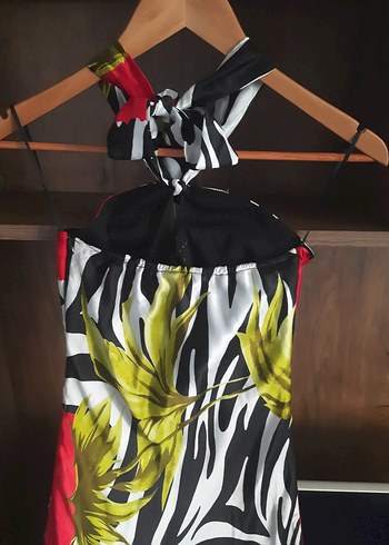 SATEN STRAPLEZ ABİYE ELBİSE - Görsel 5