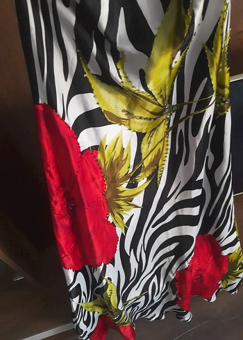 SATEN STRAPLEZ ABİYE ELBİSE - Görsel 3