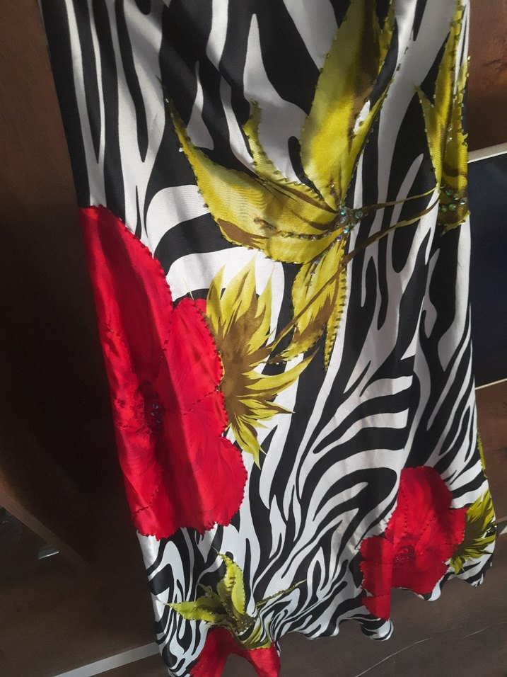 SATEN STRAPLEZ ABİYE ELBİSE - Görsel 3